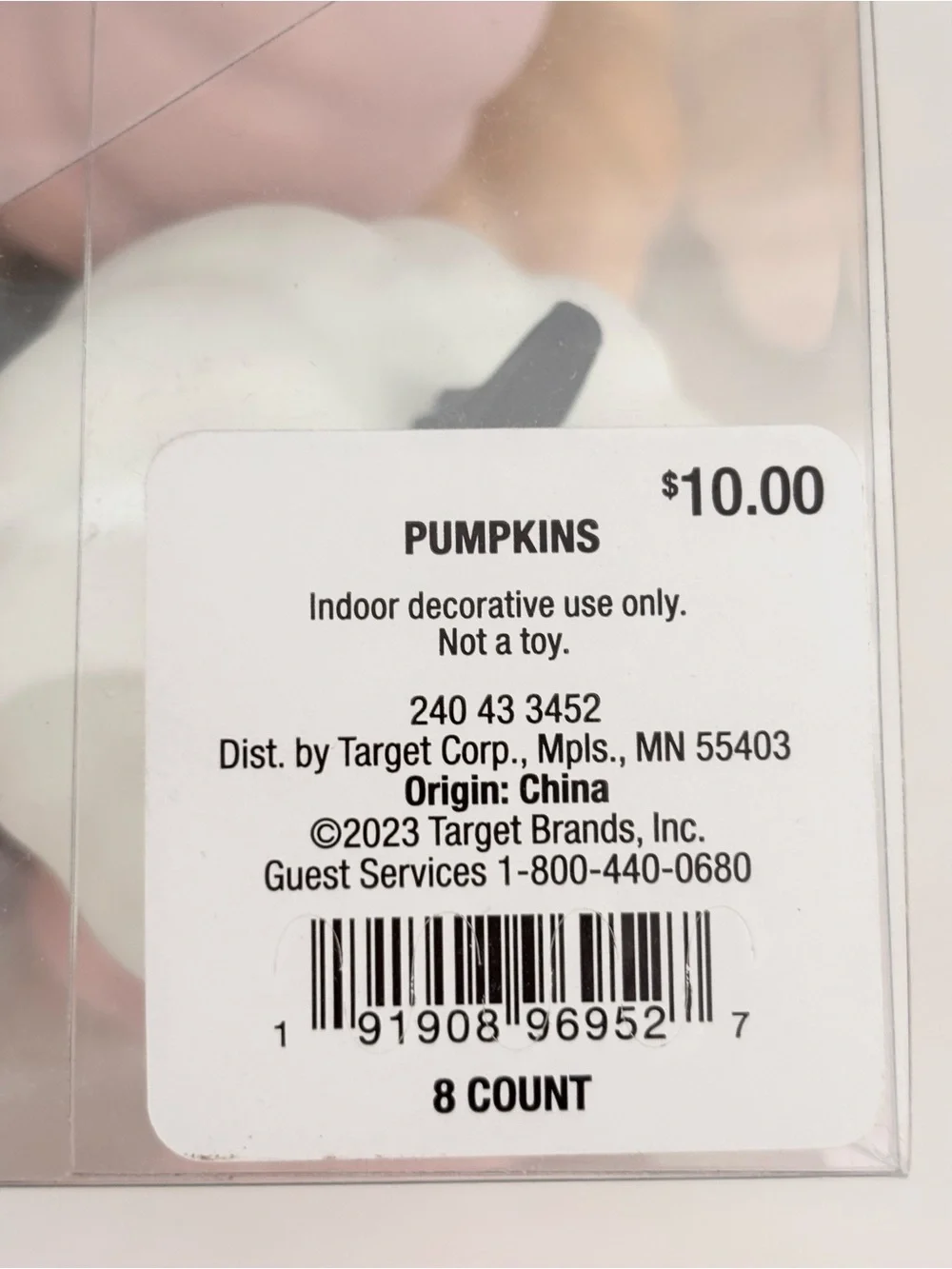 TARGET Pink-O-Ween Mini Pumpkins (8) NWT